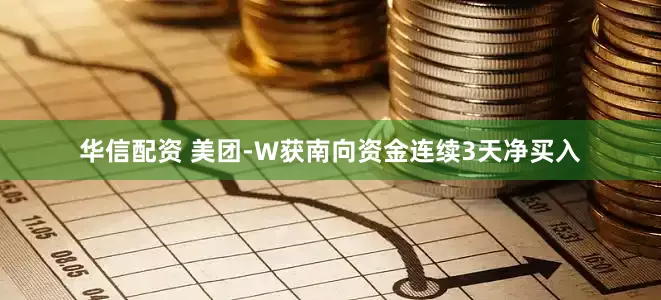 华信配资 美团-W获南向资金连续3天净买入