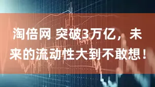 淘倍网 突破3万亿，未来的流动性大到不敢想！