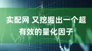 实配网 又挖掘出一个超有效的量化因子
