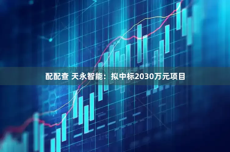 配配查 天永智能：拟中标2030万元项目