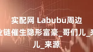 实配网 Labubu周边产业链催生隐形富豪_哥们儿_来源