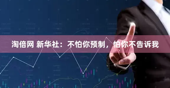 淘倍网 新华社：不怕你预制，怕你不告诉我